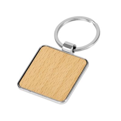 Брелок из бамбука квадратной формы, Quadrix-0