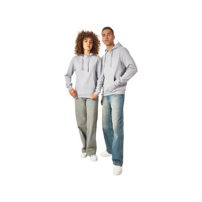 Толстовка унисекс Stream с капюшоном, серый меланж-5