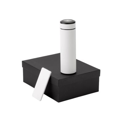 Подарочный набор с термосом и повербанком С1, белый-0