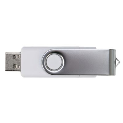 USB3.0/USB Type-C флешка на 32 Гб Квебек C, белый-4