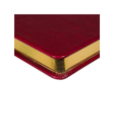 Ежедневник недатированный А5 Megapolis Nebraska, бордовый с золотым обрезом-2