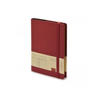 Ежедневник недатированный А5  Oxford, бордовый-0