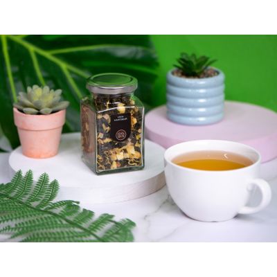 Чай манговый улун, серия Bouquet, стеклянная банка-4