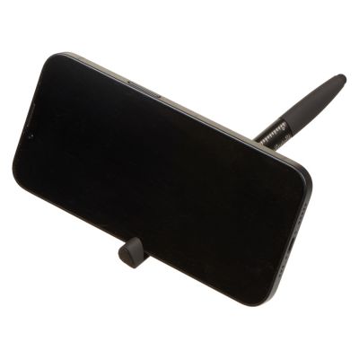 Ручка-стилус металлическая шариковая многофункциональная (6 функций) Multy, черный глянцевый-3