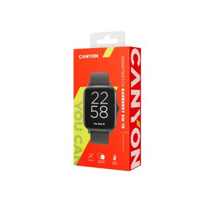 Умные часы CANYON Barberry SW-79, IP 67, BT 5.1, сенсорный дисплей 1.7, черный-5