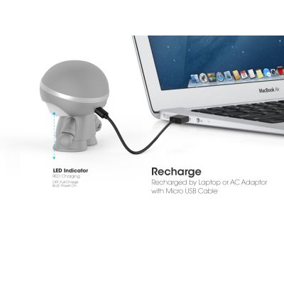 Портативный динамик Bluetooth XOOPAR mini XBOY, серый-6