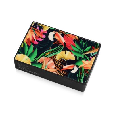 Портативная колонка Concept с полноцетной печатью, черный-11