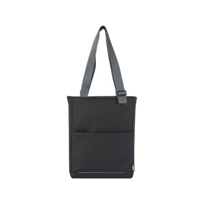 Водонепроницаемая эко-сумка Aqua для ноутбука с диагональю экрана 14 дюймов, сплошной черный-1