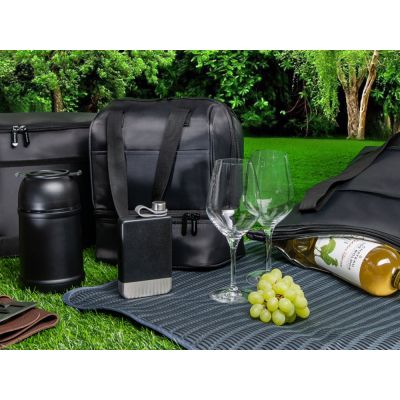 Сумка-холодильник Cool с 2-мя изолированными отделениями, темно-серый-9