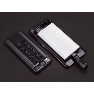 Портативное зарядное устройство Octopus, серебристый-7