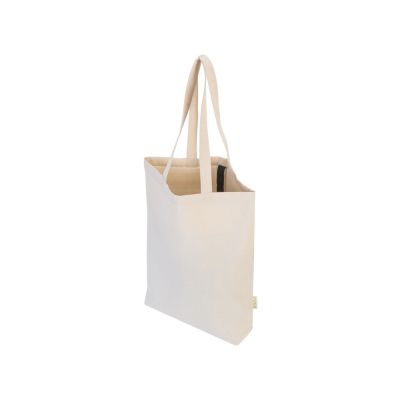 Сумка Fixy из переработанного хлопка с фиксирующей эластичной лентой, натуральный-3