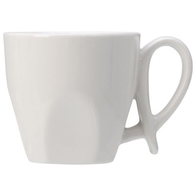 Кофейная пара с бамбуковым блюдцем Mandy, белый-1