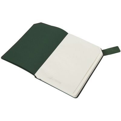 Блокнот А5 в гибкой обложке Chaplin, зеленый-6