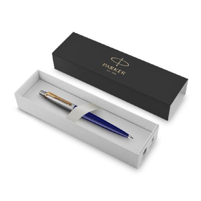 Шариковая ручка Parker Jotter K160, цвет: Blue/GT, стержень: M, цвет чернил: blue, в подарочной упаковке.-1