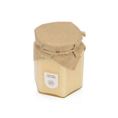 Крем-мёд с ванилью 250 в шестигранной банке-0