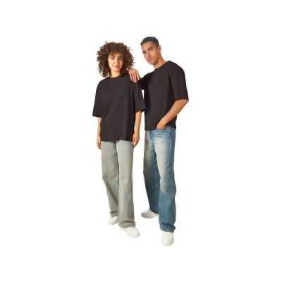 Футболка оверсайз Liyon унисекс, темно-серый-5