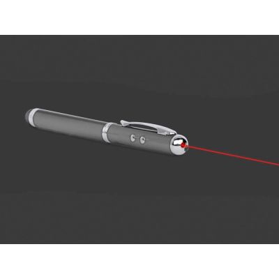 Ручка-стилус Каспер 3 в 1, серебристый-3