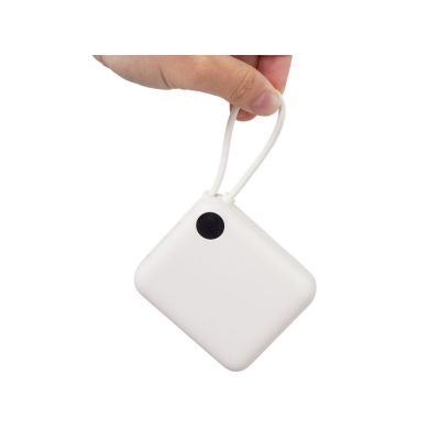 Внешний аккумулятор со встроенным кабелем Liri, QC/PD, 10000 мАч, теплый белый-9