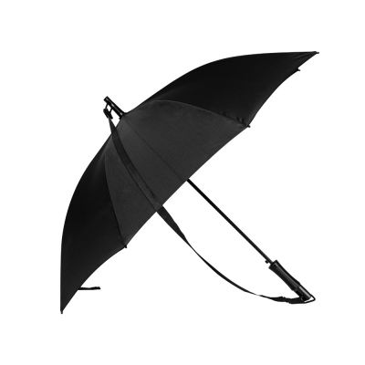 Зонт-трость 1199 Loop с плечевым ремнем, полуавтомат, черный-2