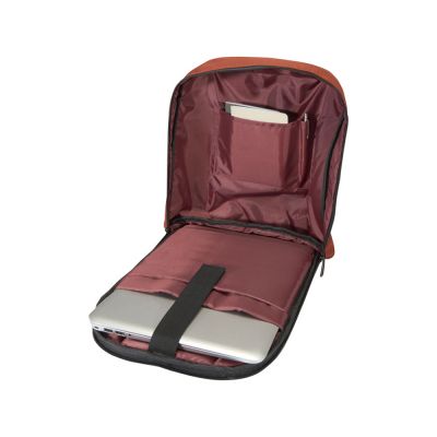 Рюкзак Luma для ноутбука с диагональю экрана 15 дюймов с защитой от кражи объемом 10 л из материала, переработанного по стандарту GRS - Brick-4