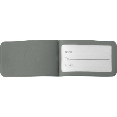 Багажная бирка Favor на силиконовой петле, серый-2