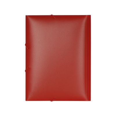 Папка формата А4 на резинке, красный-2