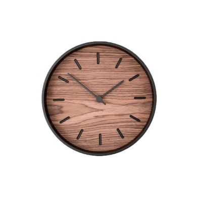 Часы настенные Tiger S, черный, орех-0