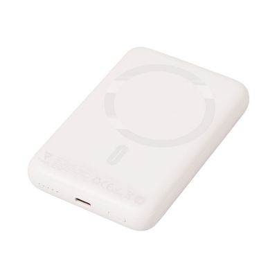 Магнитный внешний беспроводной аккумулятор Polarix, QC/PD, 10000 мАч, слоновая кость-2