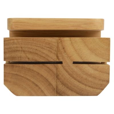 Набор для сыра Cheese Break: 2  ножа керамических на  деревянной подставке, керамическая доска-10