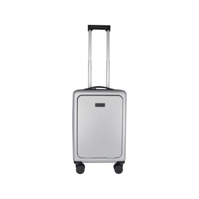 Rover Pro 20-дюймовый чемодан на колесах из материалов, переработанных согласно стандарту GRS, объемом 40 л - Серебряный-1