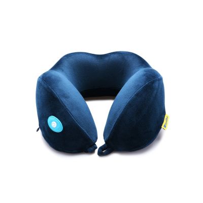 Подушка для путешествий со встроенным массажером Massage Tranquility Pillow, синий-0