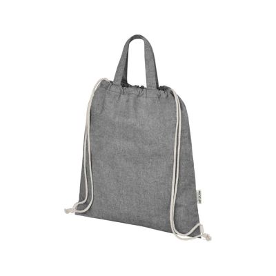 Pheebs 150 г/м² Aware™ рюкзак со шнурком из переработанных материалов - Черный-3