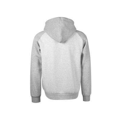 Толстовка с капюшоном Dublin мужская, серый меланж/белый меланж-7