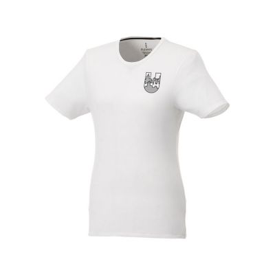 Женская футболка Balfour с коротким рукавом из органического материала, белый-3