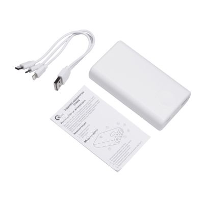 Внешний беспроводной аккумулятор 2-в-1 с функцией зарядки Apple Watch, QC/PD AtomIQ, 10000 мАч, белый-5