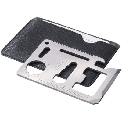 Инструмент многофункциональный в форме карты в чехле-0