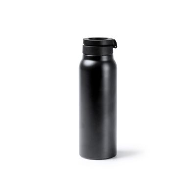 Термобутылка HEYDUD с двойными стенками и корпусом из переработанной нержавеющей стали, черный-0