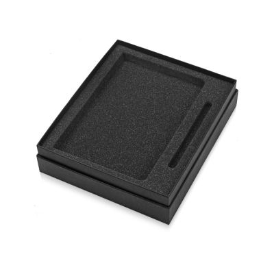 Подарочный набор Vision Pro soft-touch с ручкой и блокнотом А5, оранжевый-4
