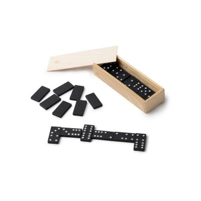 Домино DOMIS из дерева, черный/бежевый-0