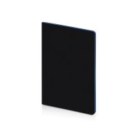 Бизнес-тетрадь А5 Pragmatic Contrast, 40 листов в клетку, черный с голубым срезом