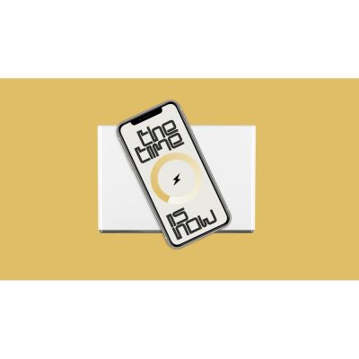 Часы с беспроводным зарядным устройством Rombica Timebox 2, белый-4