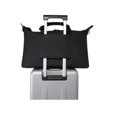 Спортивная сумка для ноутбука с диагональю экрана 15,6 дюйма Turner, изготовленная из переработанных материалов согласно стандарту GRS - сплошной черный-4