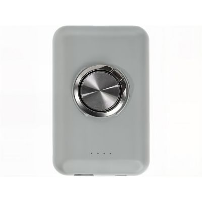 Магнитный беспроводной внешний аккумулятор MagnetIQ, 5000 mah, 10 W, серый Cool gray 7C-3