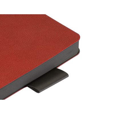 Ежедневник А5 датированный Boston 2026, красный с серым обрезом-4