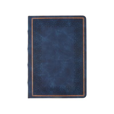 Ежедневник недатированный А5 Royal, синий с бронзовым срезом-1