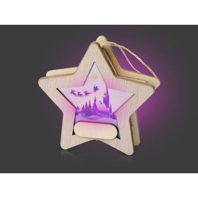 Подвеска с подсветкой, звезда-3