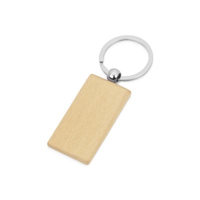 Брелок Wood RCT прямоугольный, бежевый-0
