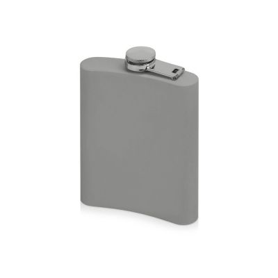 Фляжка 240 мл Remarque soft touch, 304 сталь, светло-серый-1