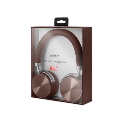 Беспроводные наушники Rombica mysound BH-13 Brown ANC, коричневый-4