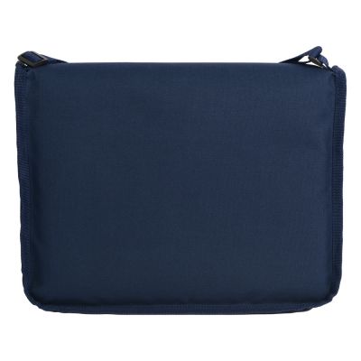 Плед в полоску в сумке Junket, синий-4